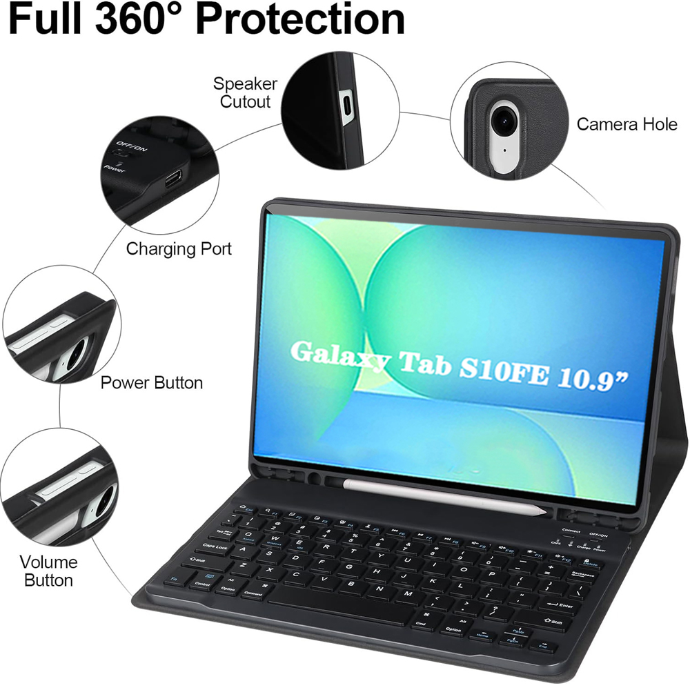 Capa para Samsung Galaxy Tab S - Samsung Tablet Keyboard Accessories avaliação e preço