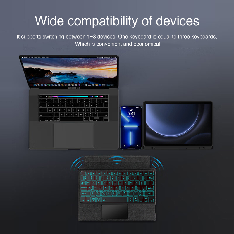Capa de teclado mágico para sa - Samsung Tablet Keyboard Accessories avaliação e preço